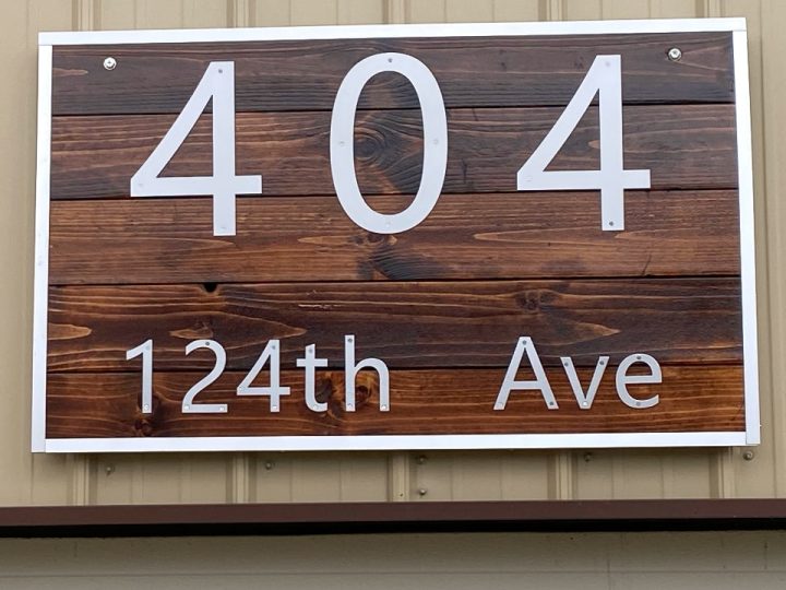 Address sign