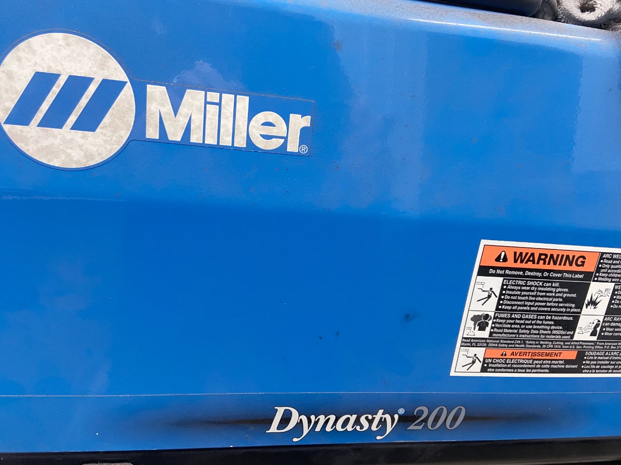 Miller Dynasty 200 Tig welder